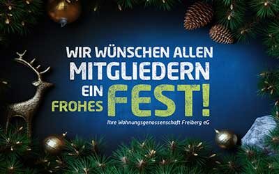 Wir wünschen ein gesundes und frohes Fest