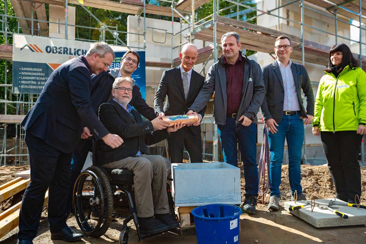 Grundsteinlegung "Freiberger Garten" 2022 Wohnungsgenossenschaft