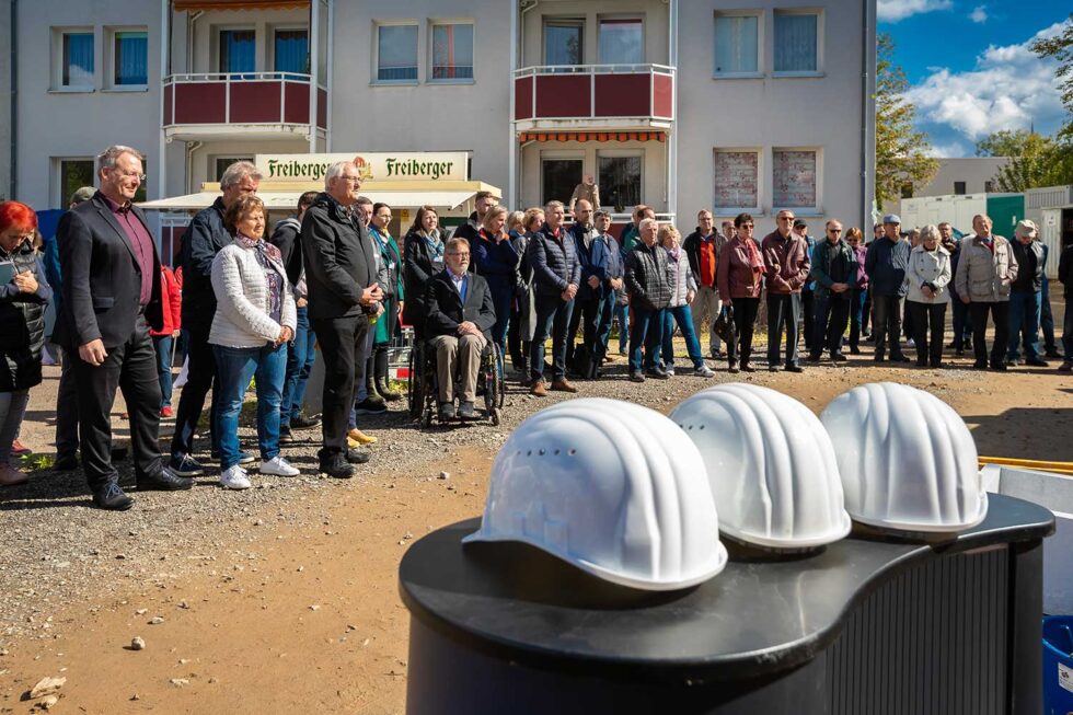 Grundsteinlegung "Freiberger Garten" 2022 Wohnungsgenossenschaft