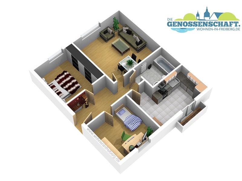 Märchenhaftes Wohnen…3-RW mit Wanne u. Balkon in Top-Lage!!! - Grundriss