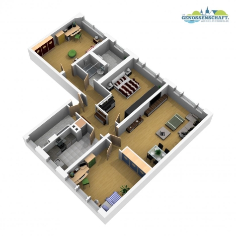 Familienträume XXL…große 4-RW mit 2 Badezimmern, Wanne u. Dusche!!!, 09599 Freiberg, Tschaikowskistraße 101