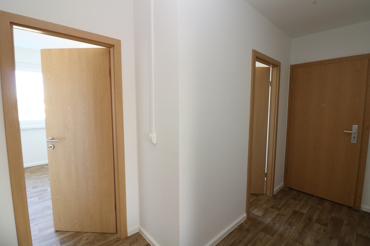 Flugzeuge im Bauch - 4-Raum-Familienwohnung mit Einbauküche und Balkon - Flur