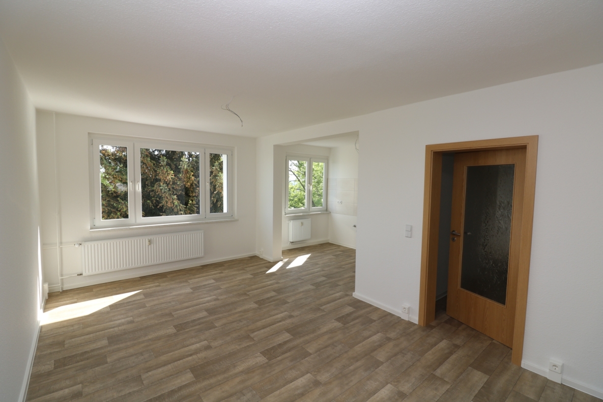 Wer´s GROß mag***Neu sanierte Etagenwohnung mit Wanne, Dusche u. 2 Balkonen!!! - Beispiel Wohnzimmer