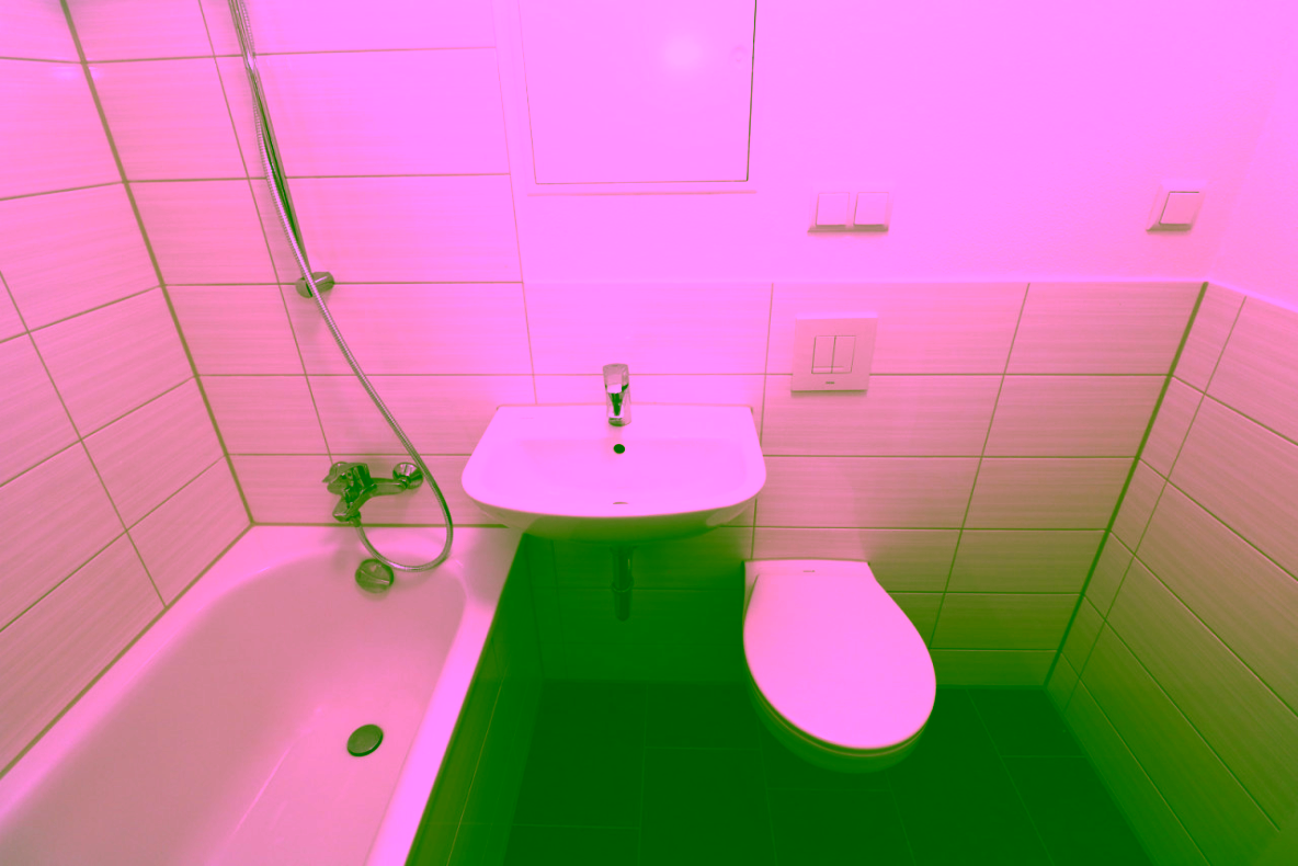 Komm und schwing den Kochlöffel-Einbauküche vorhanden - Beispiel Bad mit Wanne