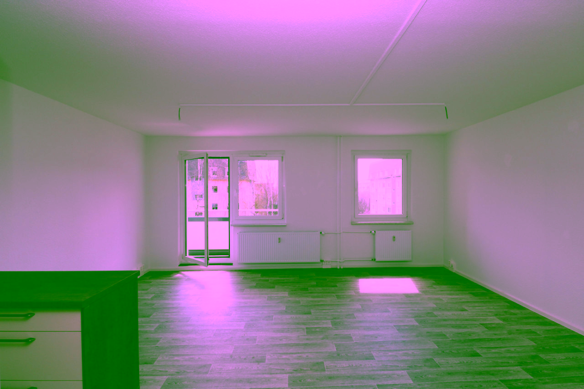 Komm und schwing den Kochlöffel-Einbauküche vorhanden - Beispiel Wohnzimmer