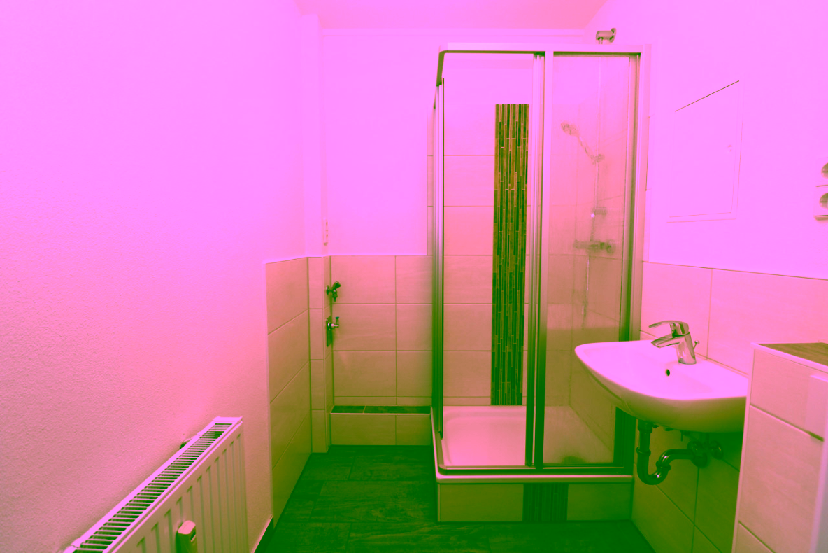 Unter-der-Dusche-Sänger gesucht - gemütliche 3RW mit Dusche und Balkon - Beispiel Bad