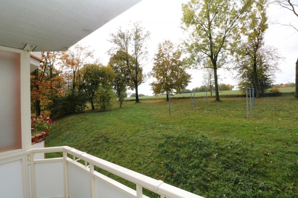 Wozu viele Treppen steigen? Neu sanierte Erdgeschosswohnung mit Blick ins Grüne! - Balkon