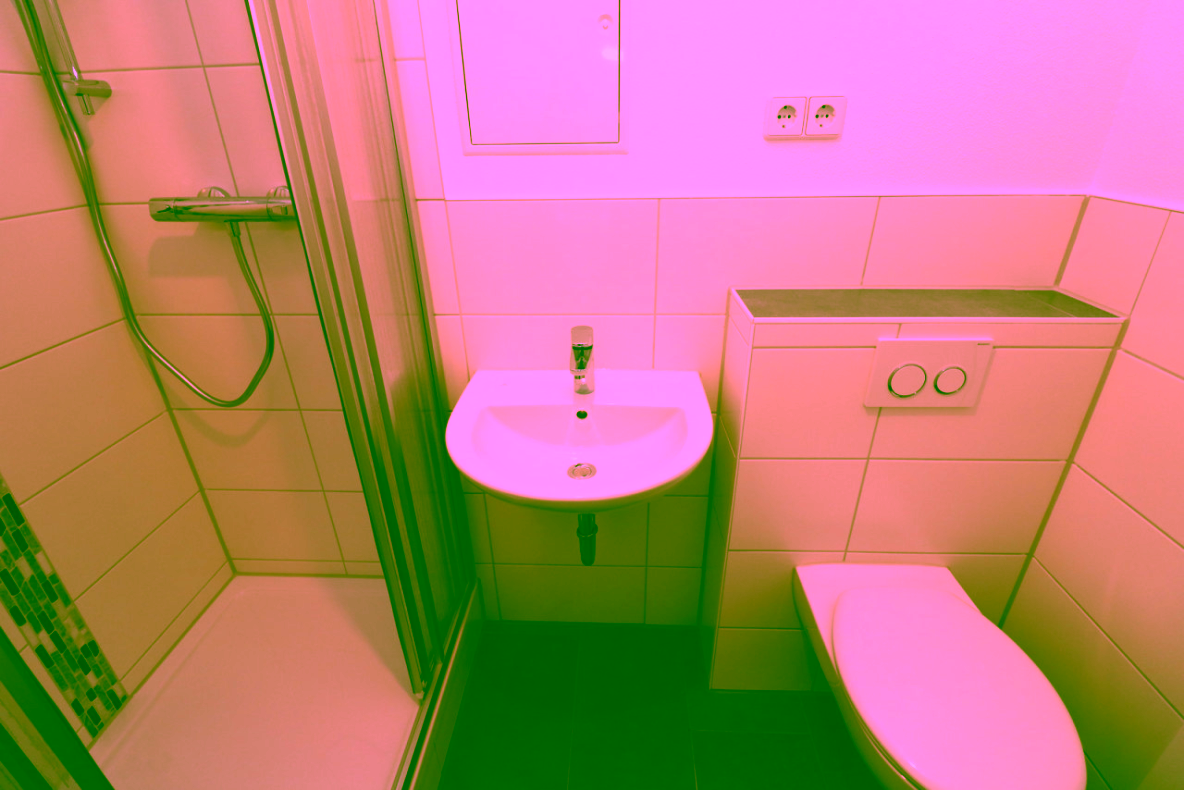 Beispiel Bad mit Dusche